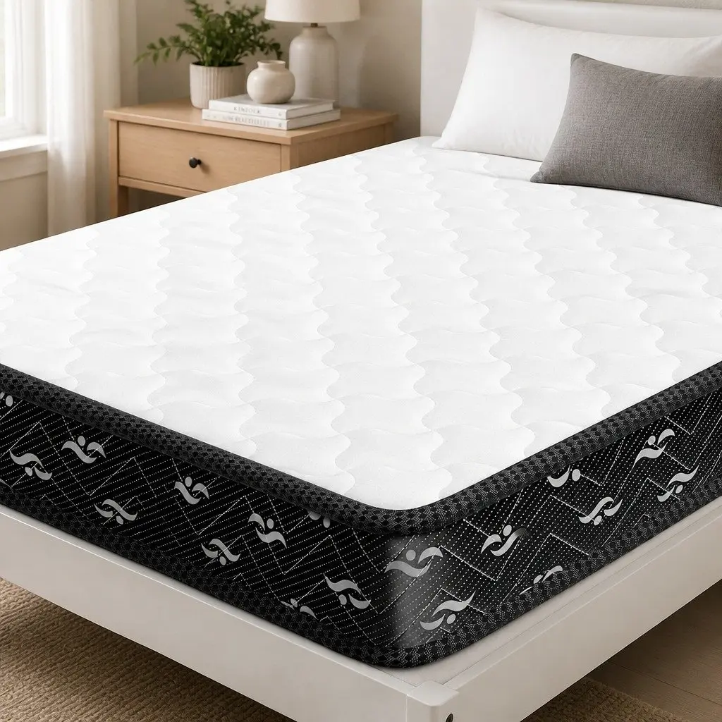 Spring Mattress Bonnell Spring Core 16cm Thick White and Black