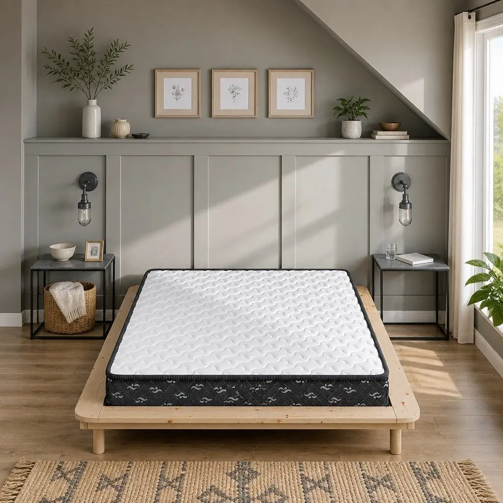 Spring Mattress Bonnell Spring Core 16cm Thick White and Black