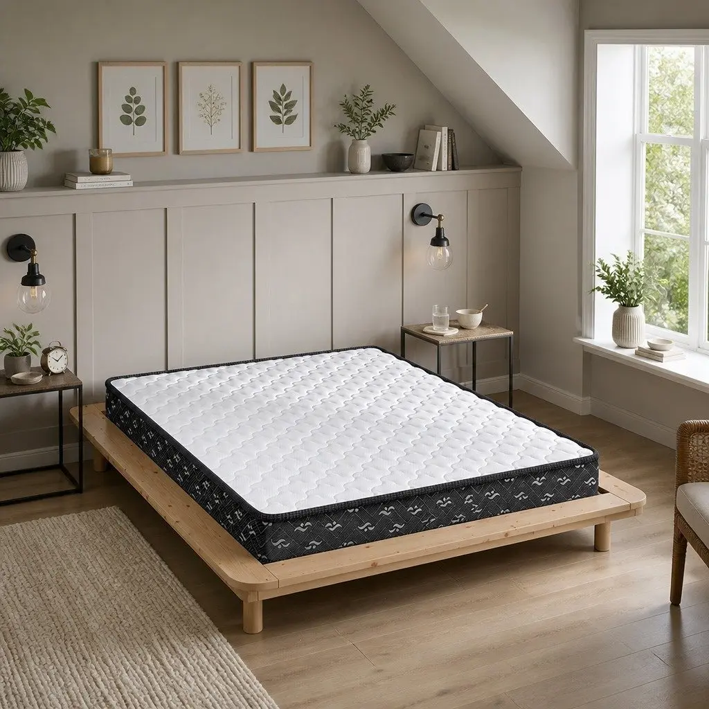 Spring Mattress Bonnell Spring Core 16cm Thick White and Black