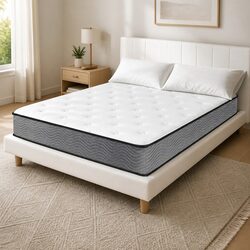 King Single Spring Mattress 6-Zone Pocket Coil Bed Top Extra Firm Support