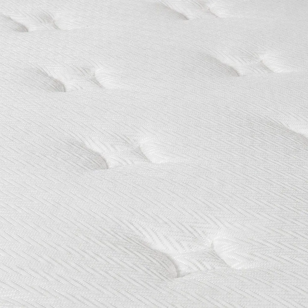 King Single Spring Mattress 6-Zone Pocket Coil 203cm x 106cm x 23cm Extra Firm White