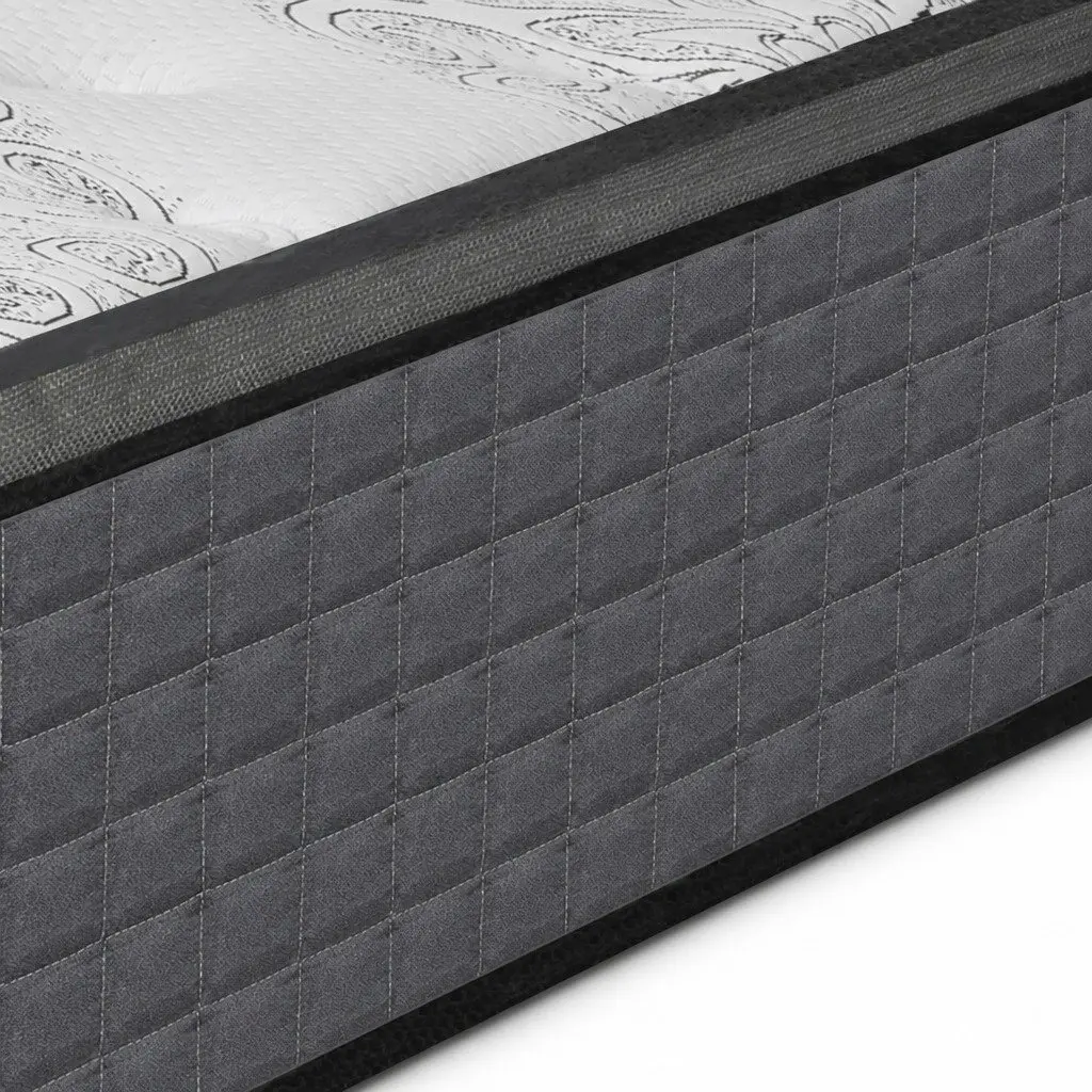 Spring Mattress Bed Pocket Egg-Crate Foam King Single Medium Firm Support