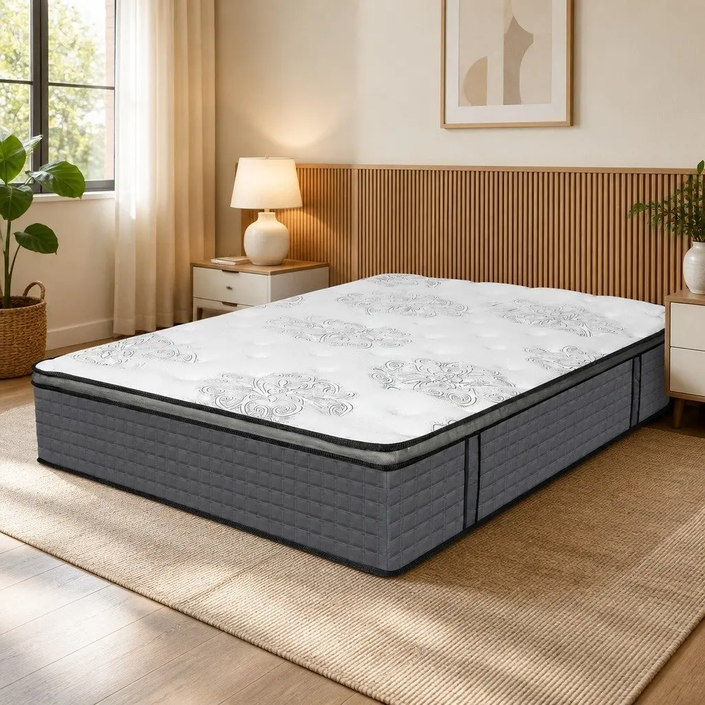 Spring Mattress Pocket Egg Super King Size Bed Memory Foam Support Sleep System