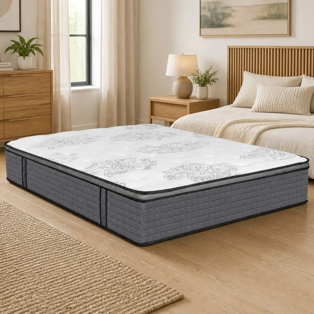 Spring Mattress Pocket Egg Super King Size Bed Memory Foam Support Sleep System