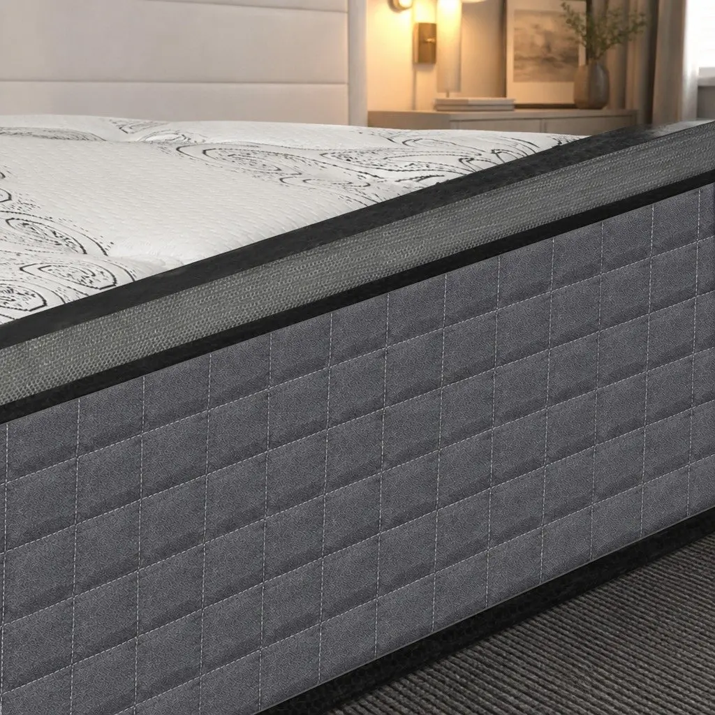Spring Mattress Pocket Egg Super King Size Bed Memory Foam Support Sleep System