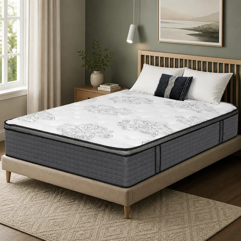 Spring Mattress Pocket Egg Super King Size Bed Memory Foam Support Sleep System