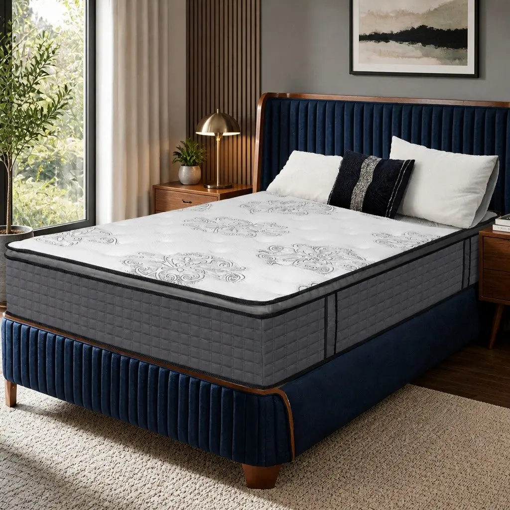 Spring Mattress Pocket Egg Super King Size Bed Memory Foam Support Sleep System