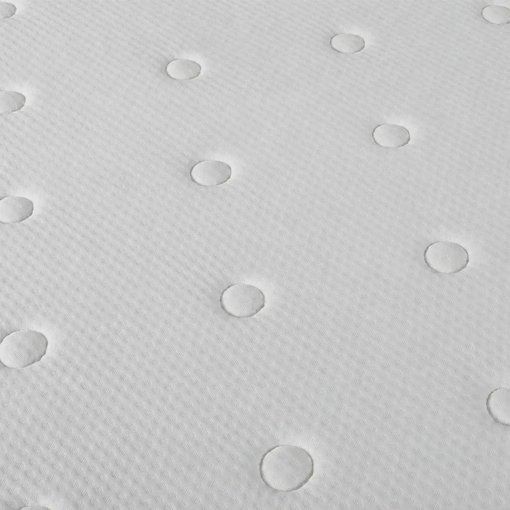 Queen Size Bonnell Coil Spring Mattress Medium Firmness 18cm White