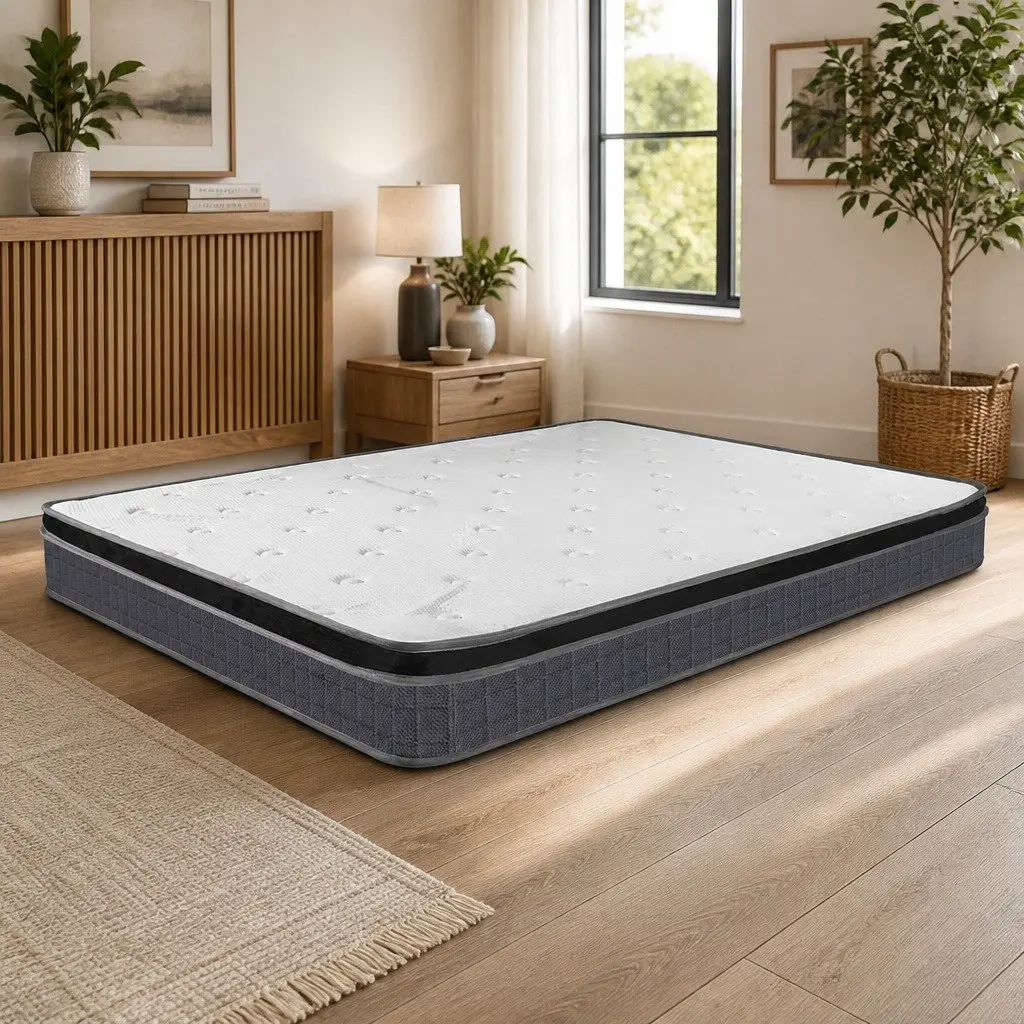 Single Bonnell Spring Mattress Medium Firmness 190cm x 91cm White
