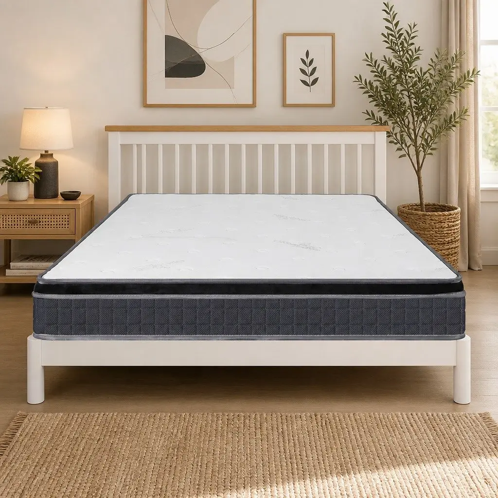 Single Bonnell Spring Mattress Medium Firmness 190cm x 91cm White