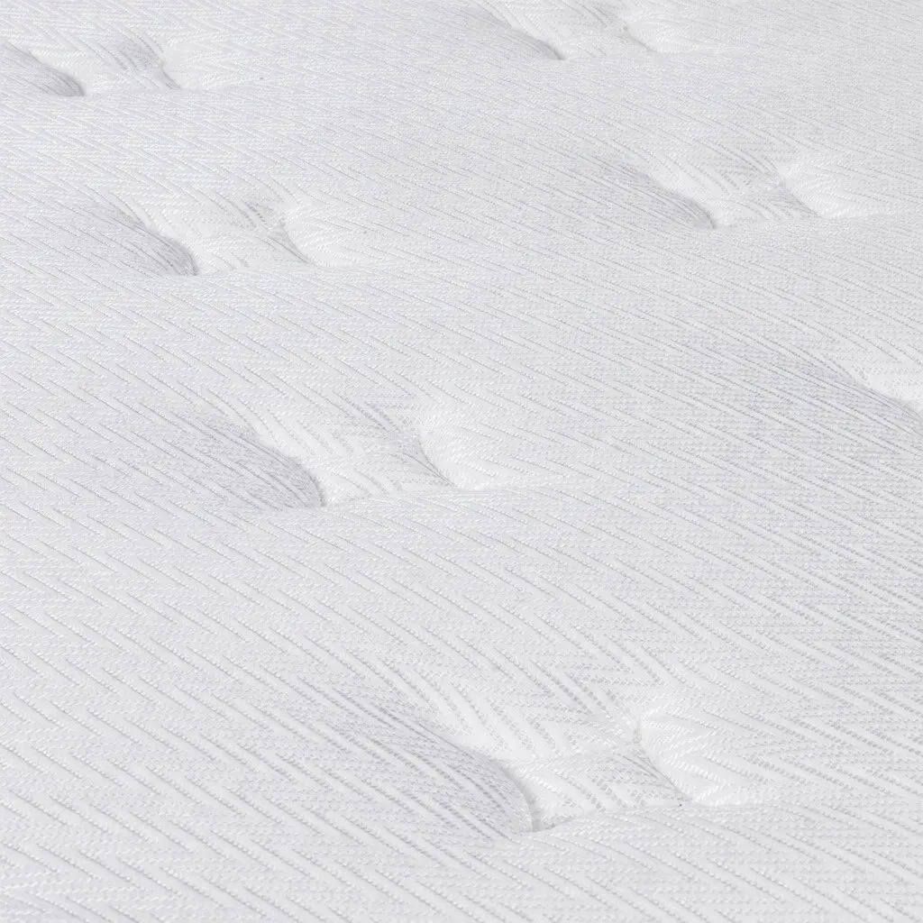 Pocket Spring Mattress 6-Zone Support Extra Firm Double Size 188cm x 138cm White