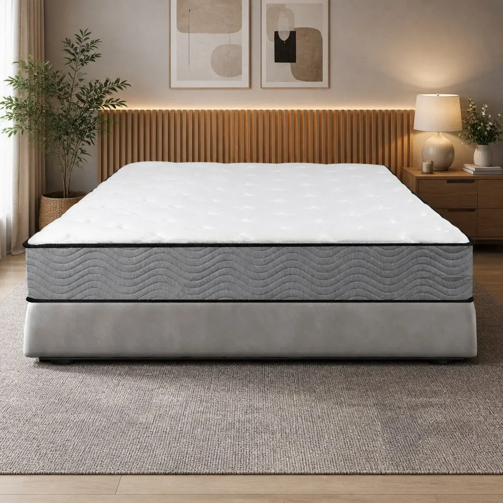 Queen Pocket Spring Mattress Bed Top Firm Support Bounce Comfort Sleep