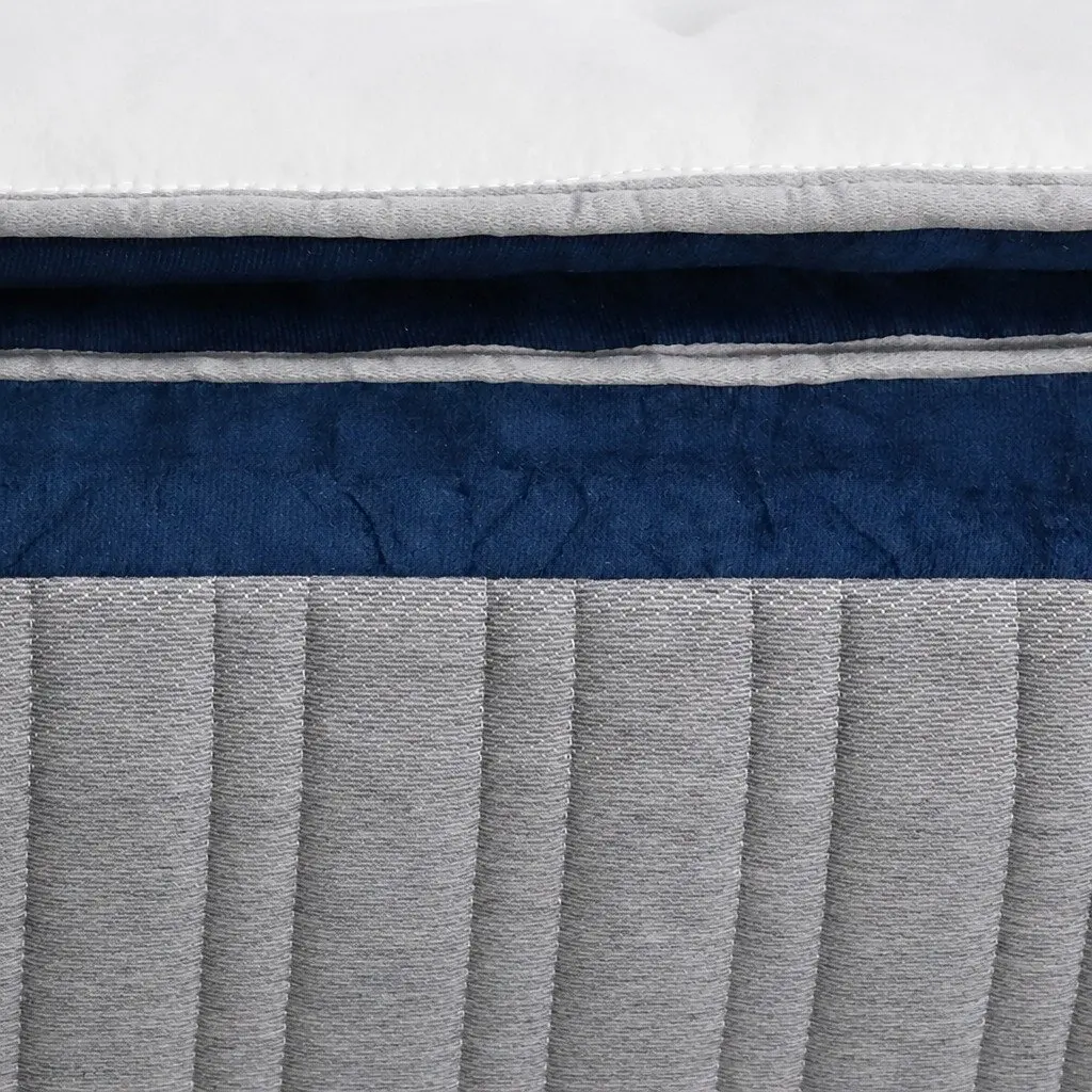Double Spring Mattress Pillow Top 32cm Pocket Coil White