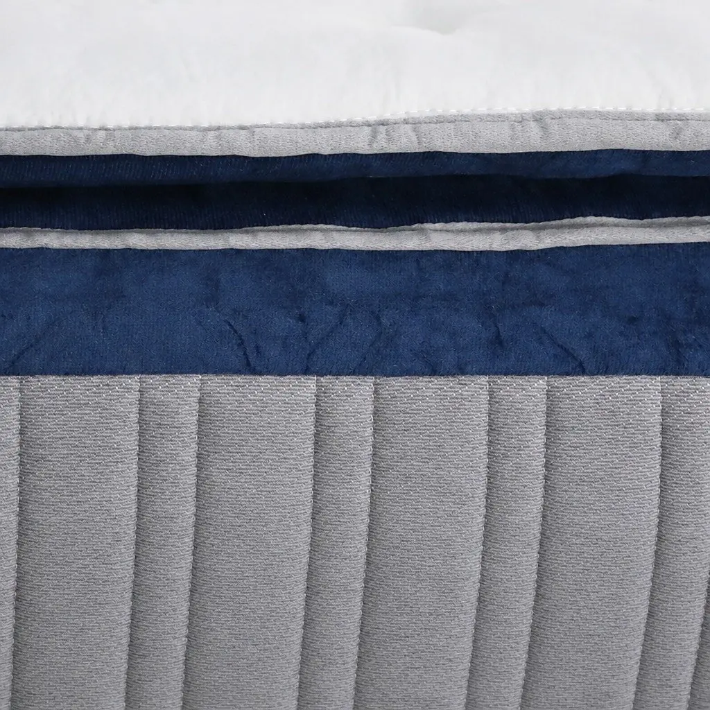Single Pillow Top Spring Mattress 32cm Thick 7-Zone Pocket Coil Support White