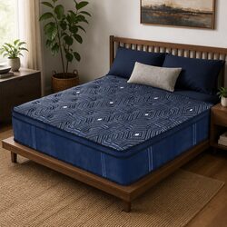 Practical Double Euro Top Spring Mattress for Home Use