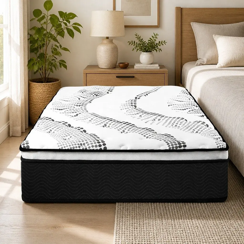 7 Zone Pocket Spring Mattress Single Medium Firm Hybrid Breathable Sleep Support
