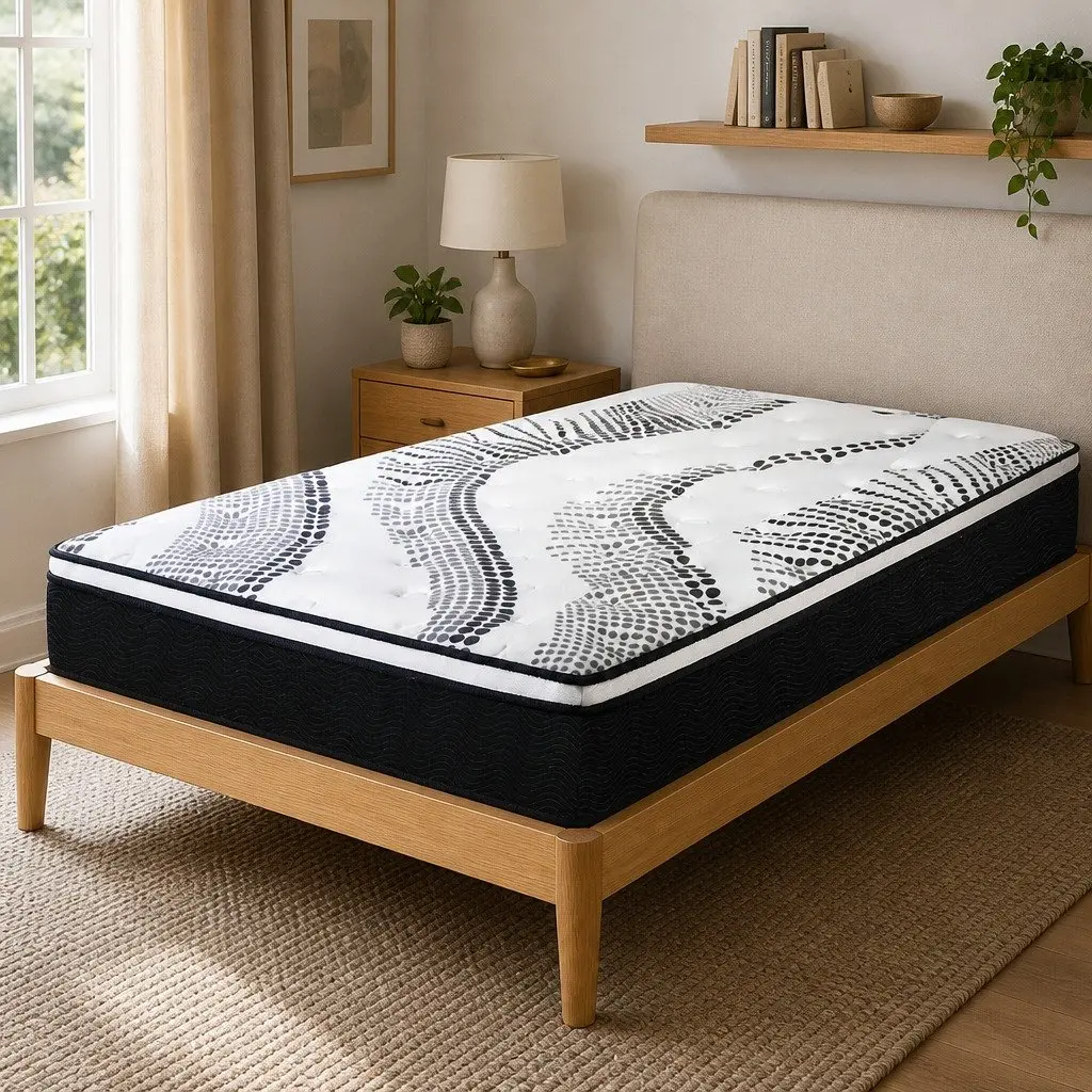 7 Zone Pocket Spring Mattress Single Medium Firm Hybrid Breathable Sleep Support