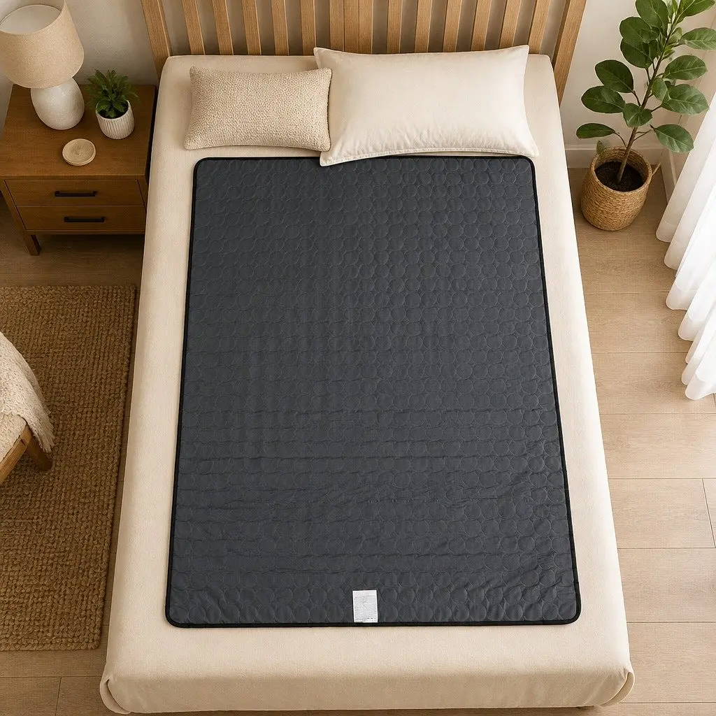Queen Pocket Spring Mattress Medium-Firm 203x153cm Cool Gel Memory Foam White Grey Green