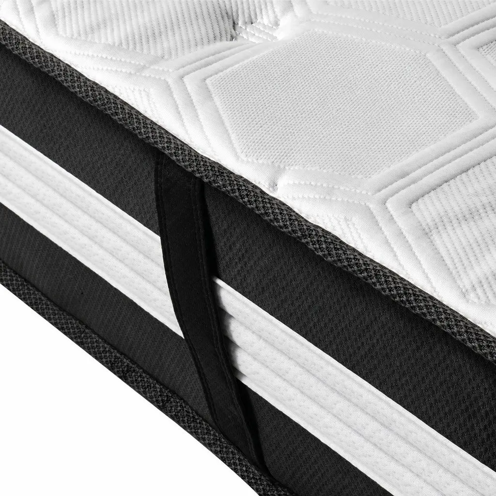 Pocket Spring Mattress 25cm Medium Firm Cool Gel Ice Silk 5 Zone Support