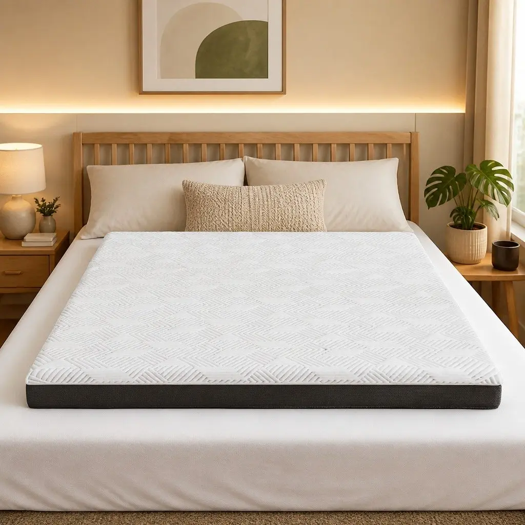 Double Mattress 15cm Cooling Gel Memory Foam Breathable Medium Firm Hypoallergenic Support