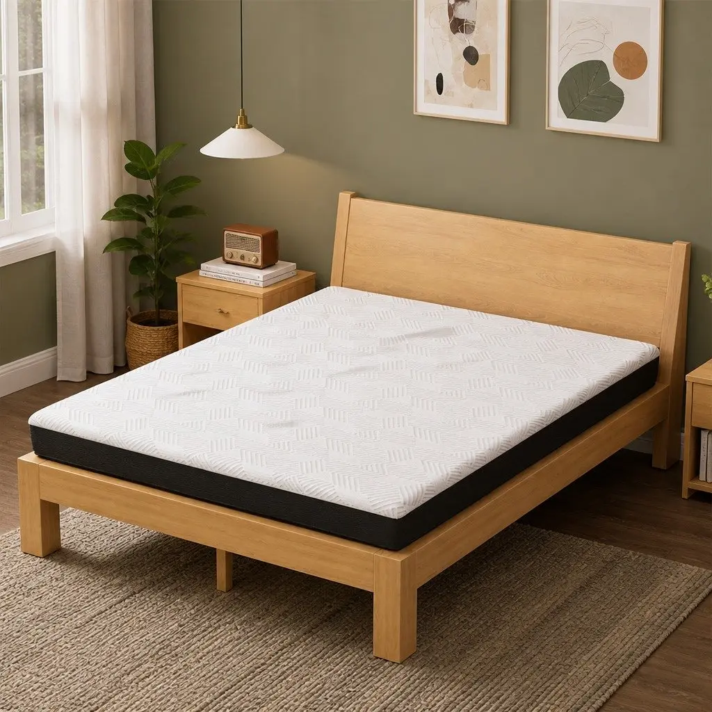 Double Mattress 15cm Cooling Gel Memory Foam Breathable Medium Firm Hypoallergenic Support