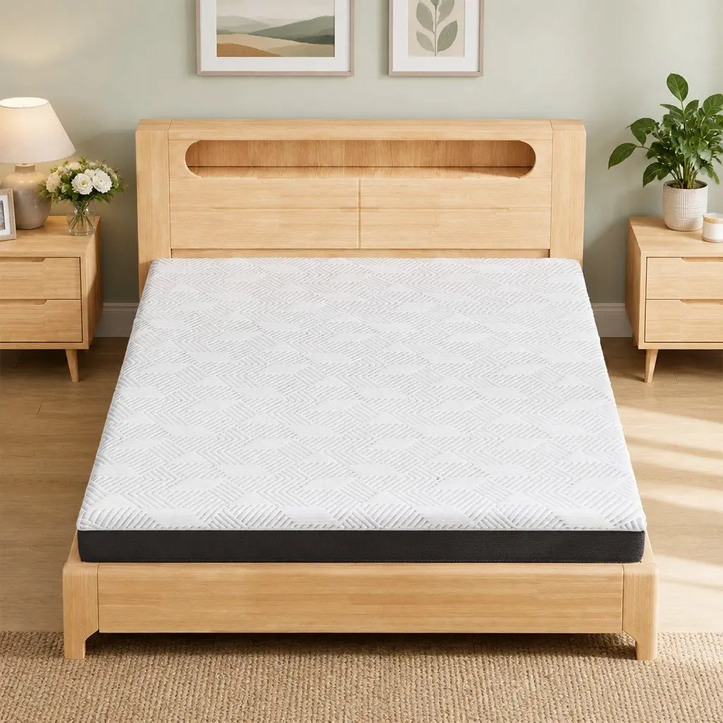 Double Mattress 15cm Cooling Gel Memory Foam Breathable Medium Firm Hypoallergenic Support