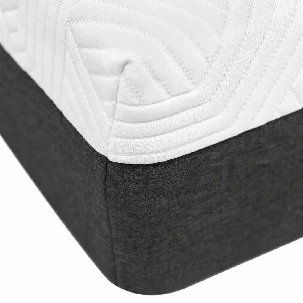 Gel Memory Foam Mattress 15cm Medium Firm Cooling Breathable White