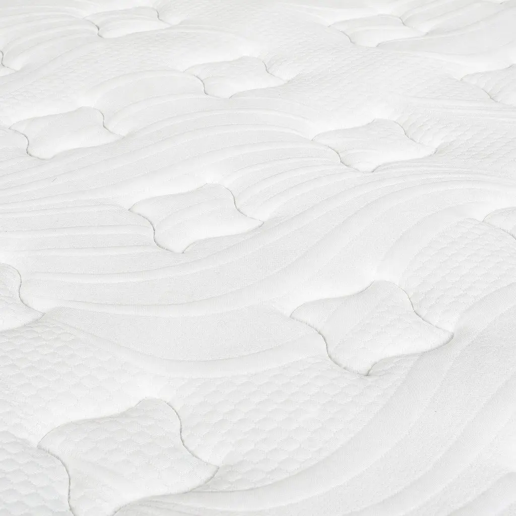 Pocket Spring Mattress Hybrid Foam Medium Firm Single White Orange Black