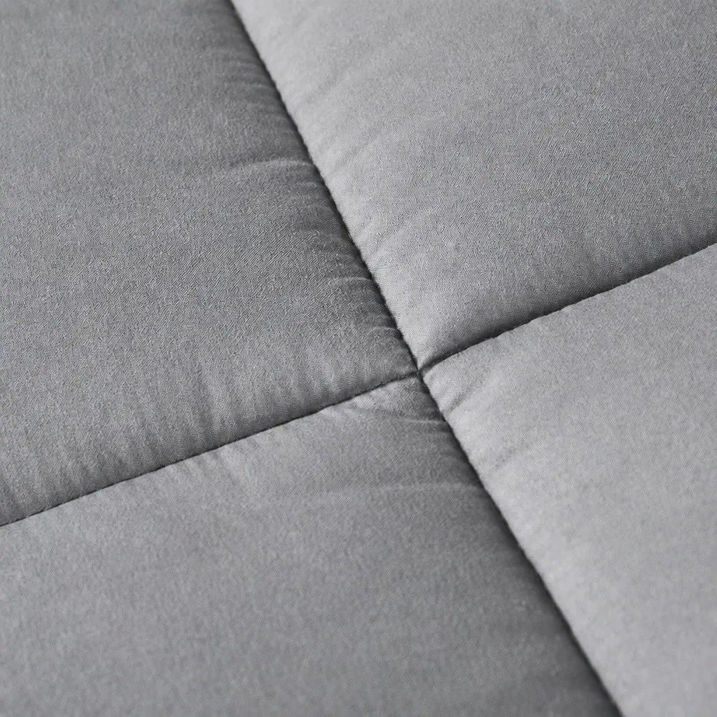 Mattress Topper King Bamboo Charcoal Fibre Polyester 203cm x 183cm Charcoal
