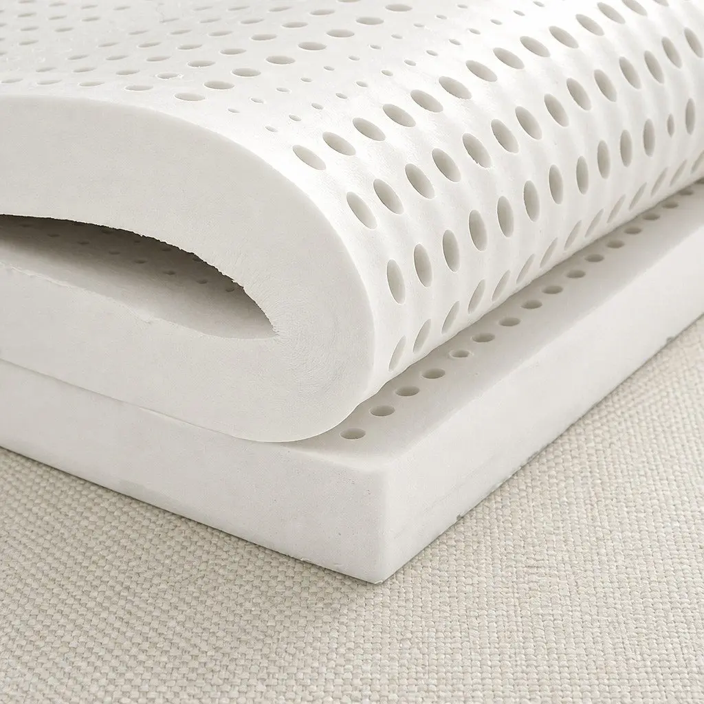 Latex Mattress Topper 5cm Natural Dunlop White Breathable King Size