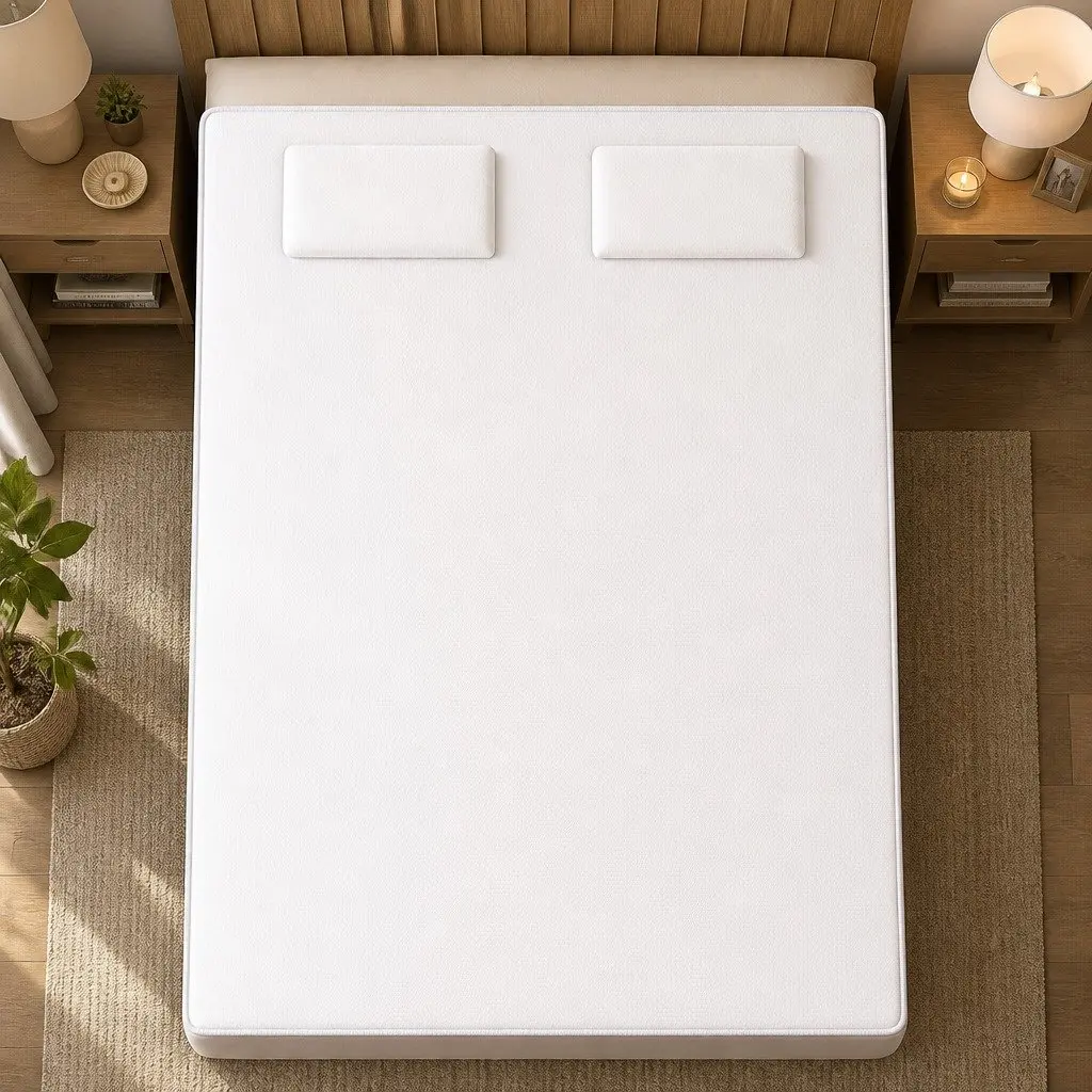 Mattress Topper Bamboo Pillowtop King Size Ultra Soft Cooling Fitted White