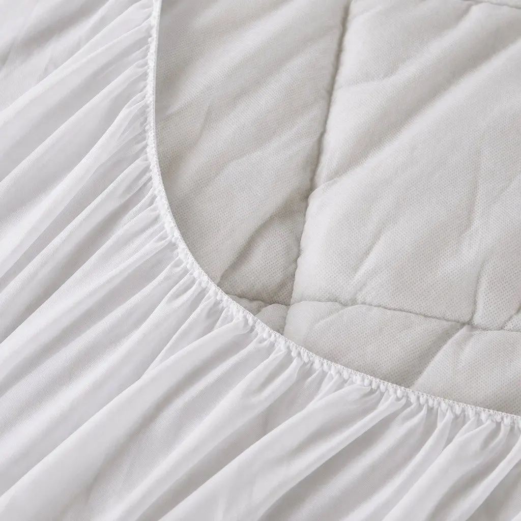 Mattress Topper Bamboo Pillowtop King Size Ultra Soft Cooling Fitted White