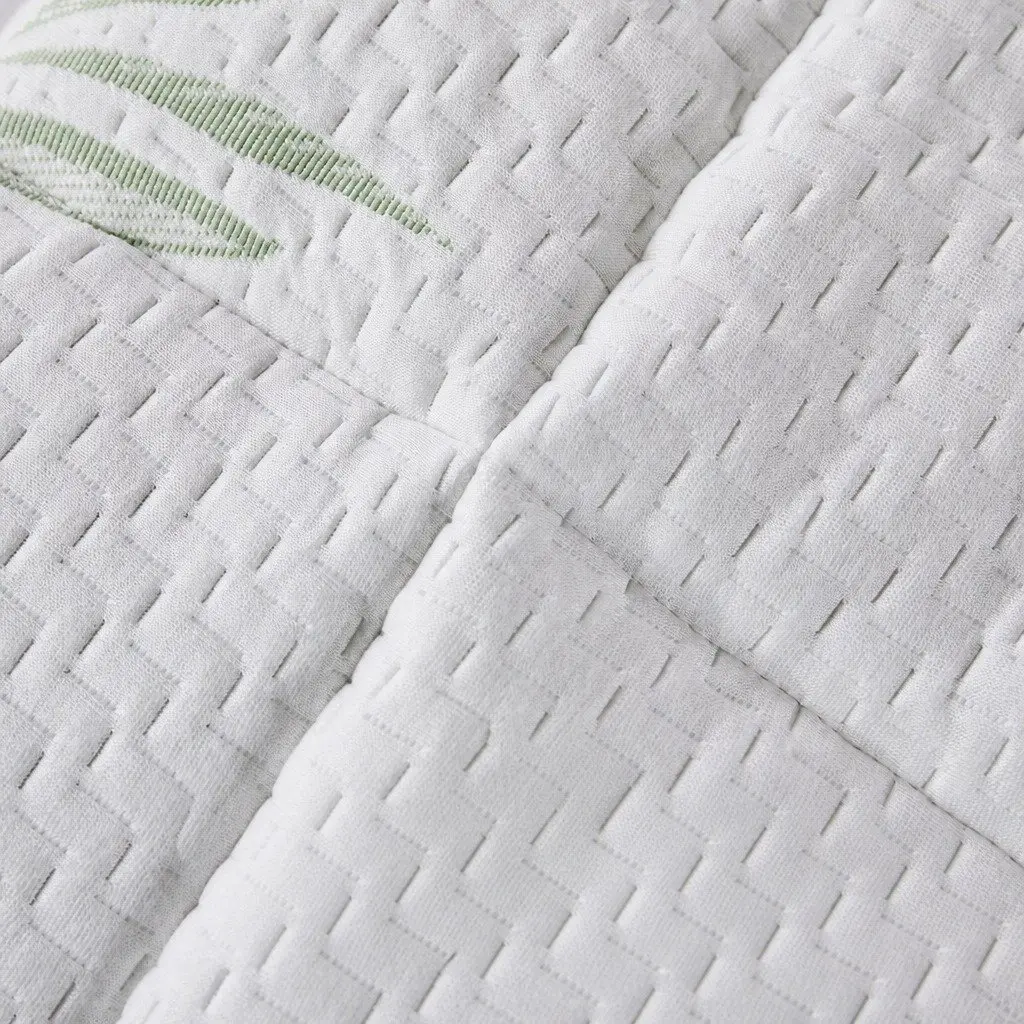 Mattress Topper Bamboo Pillowtop King Size Ultra Soft Cooling Fitted White
