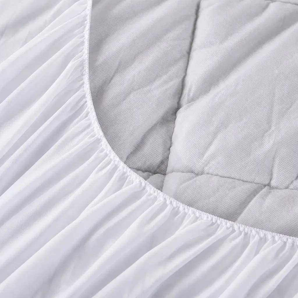 Single Bamboo Pillowtop Mattress Topper Fitted Cooling Protector Bedding
