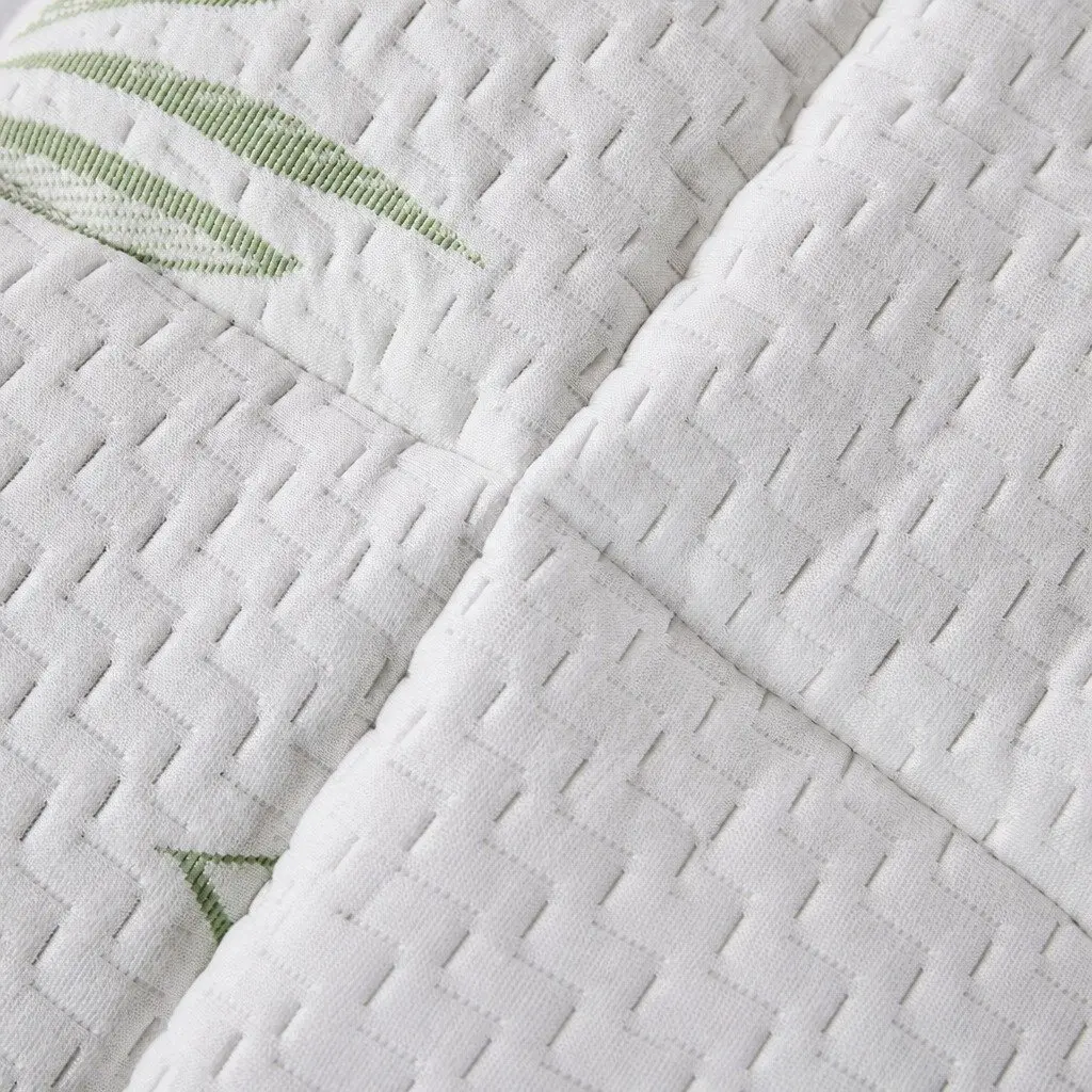 Single Bamboo Pillowtop Mattress Topper Fitted Cooling Protector Bedding