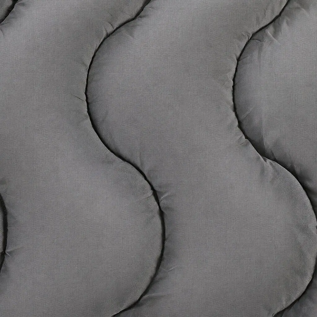 Queen Mattress Topper Pillowtop Breathable Charcoal Grey 5cm Thick Padded