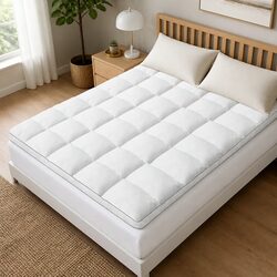 Versatile 5cm Thick Pillowtop Mattress Topper for Home