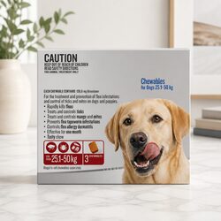 Practical Flea and Tick Chewable Tablets for XLarge Dogs 25.1-50kg