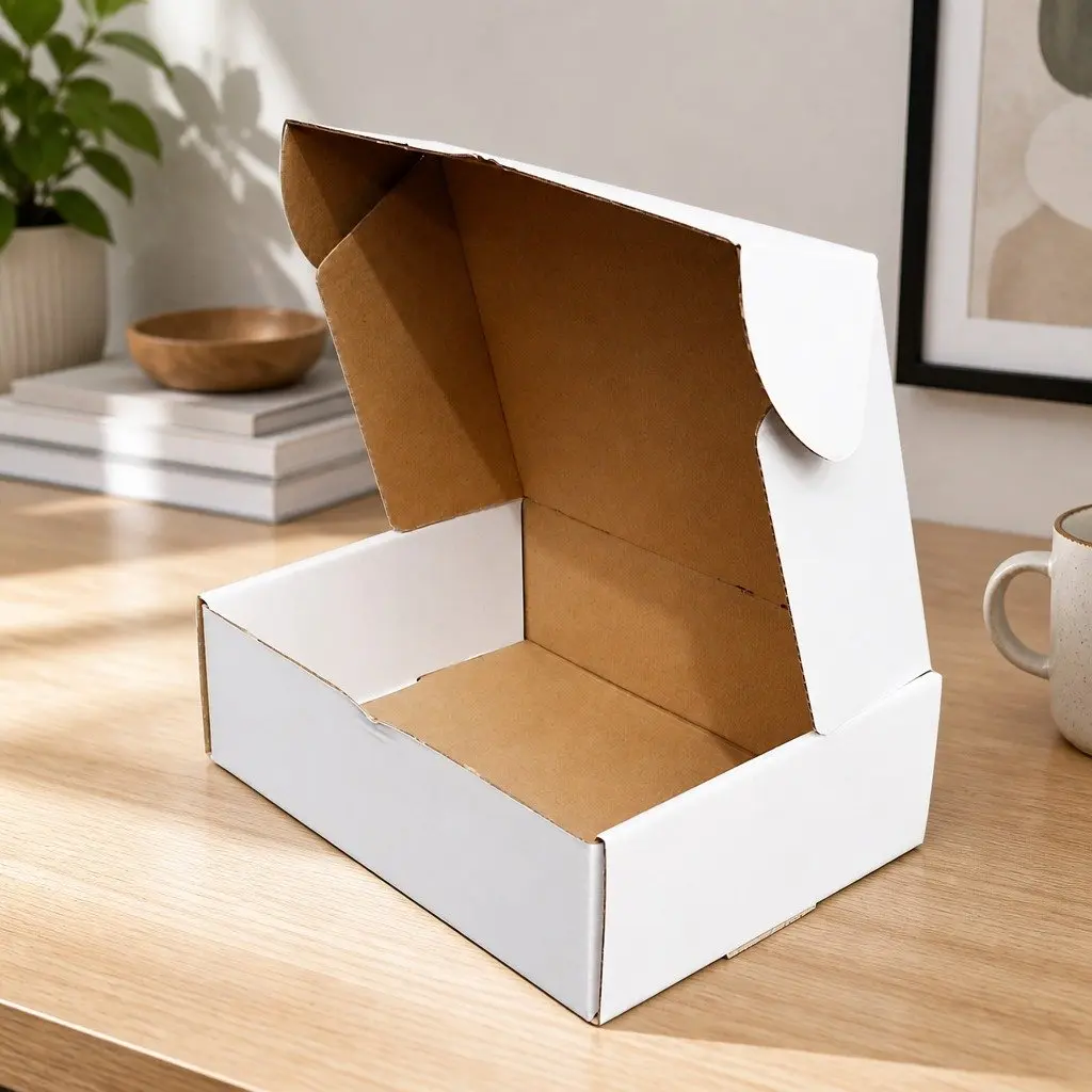 White Cardboard Mailer Box Pack of 100