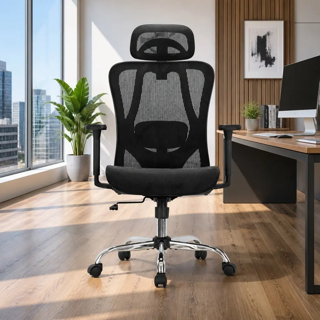 Ergonomic High Back Office Chair Recline Mesh Adjustable Headrest Lumbar Support