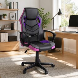 Practical Purple Gaming Chair for Home Use