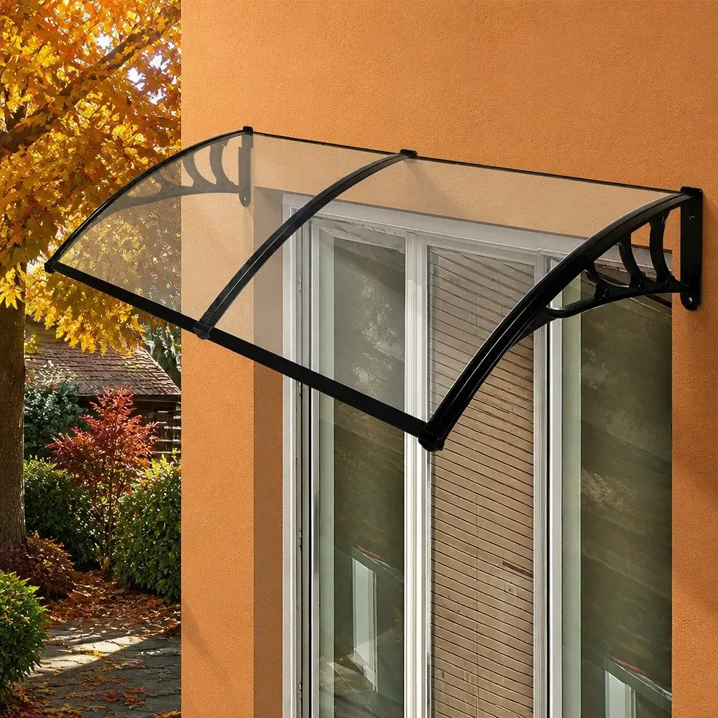 Window Door Awning Transparent Polycarbonate Panel 1M x 2.4M Outdoor Shade