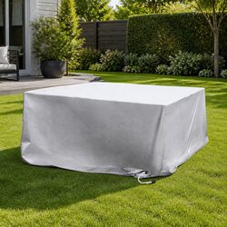 Outdoor Furniture Cover Waterproof Dust Proof Tear Resistant Silver 180CM
