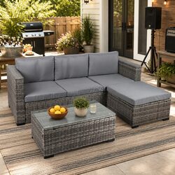 5-Piece Outdoor Lounge Set for Versatile Home Use