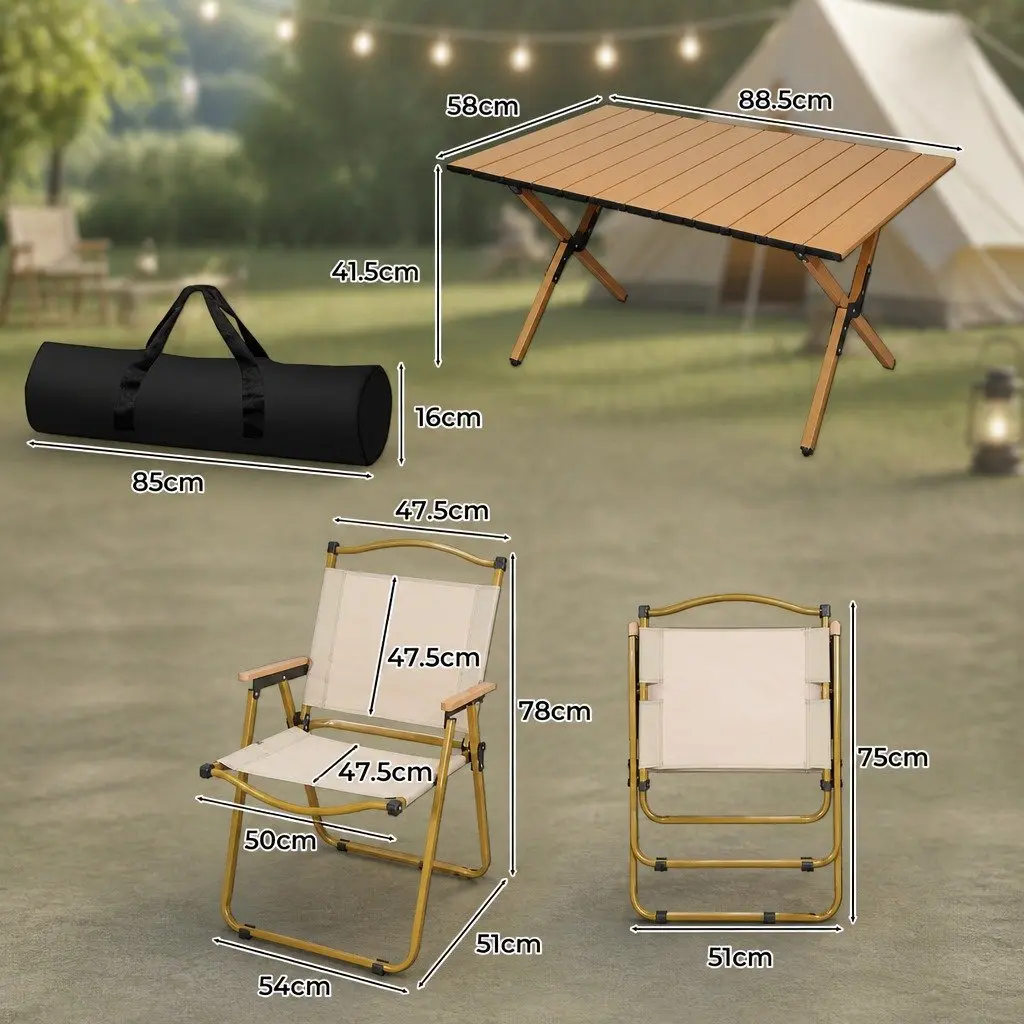 Folding Camping Table Set for Various Uses