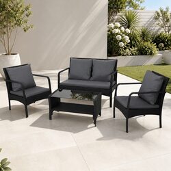 Versatile 4-Piece Lounge Set for Any Outdoor Setting