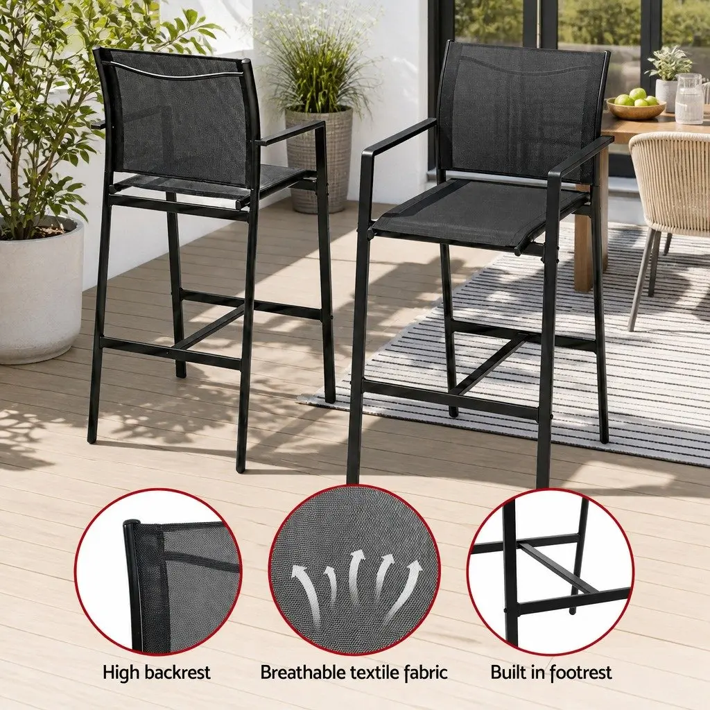 7-Piece Patio Bar Stools Dining Set