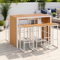 Functional 7-Piece Outdoor Dining Set for Any Space