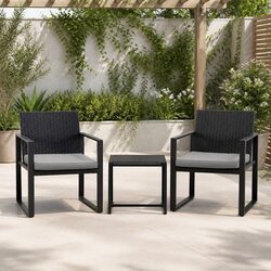 Practical 3PC Bistro Set for Outdoor Gatherings