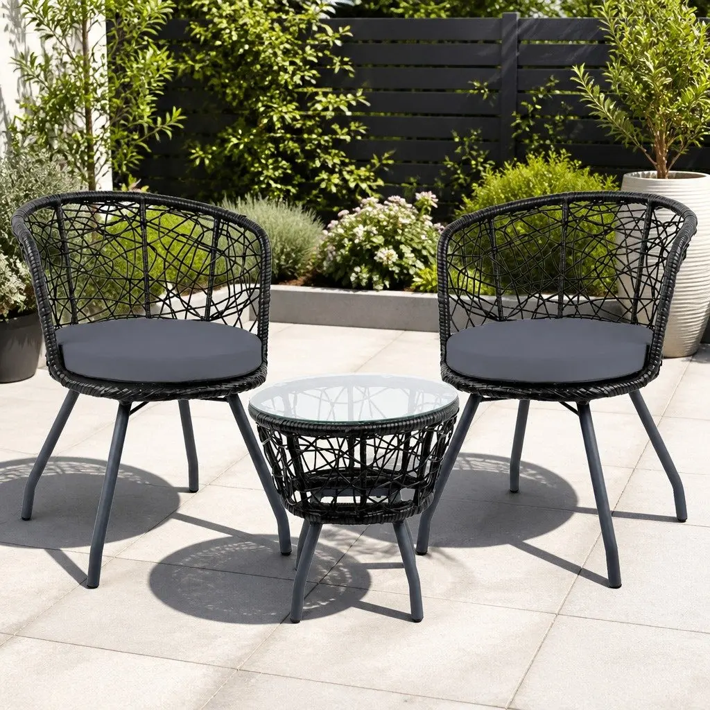 3PC Rattan Bistro Set for Various Home Settings